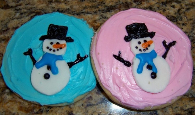 fondant snowmen