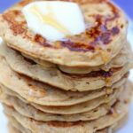 Oatmeal Pancakes - 1/3 cup rolled oats, 1 cup milk of choice, 2 tsp vanilla extract, 1 tsp baking powder, 2 1/2 tsp... Full recipe: http://chocolatecoveredkatie.com/2013/09/05/oatmeal-pancakes/ @choccoveredkt
