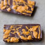 Secretly healthy chocolate peanut butter bars that taste like Hershey’s candy bars… @choccoveredkt… 5 ingredients: http://chocolatecoveredkatie.com/2015/10/26/chocolate-peanut-butter-candy-bars/