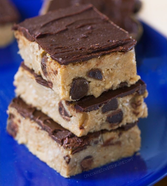Unbaked Cookie Dough Bars