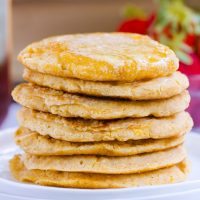 Fluffy Cornbread Pancakes &ndash; Oil-Free, Gluten-Free, Vegan!