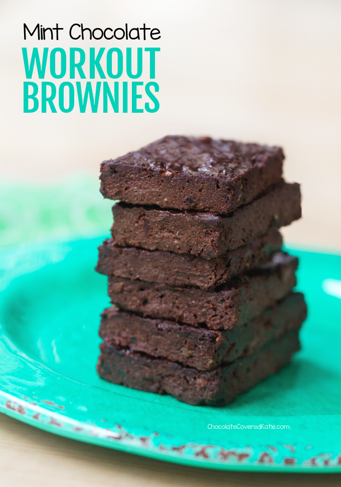 Mint Chocolate Workout Brownies