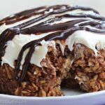 chocolate brownie cheesecake baked oatmeal