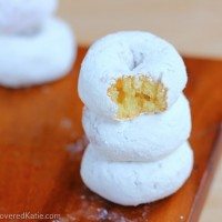 Mini Homemade Snowball Donuts