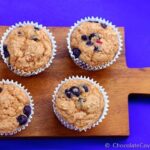 healthy low-fat blueberry muffins