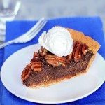 Impossible Healthy Pecan Pie - NO Butter, and NO Corn Syrup!... Full recipe: http://chocolatecoveredkatie.com/2011/11/28/healthy-chocolate-pecan-pie/ @choccoveredkt