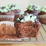 mint chocolate chip cupcakes