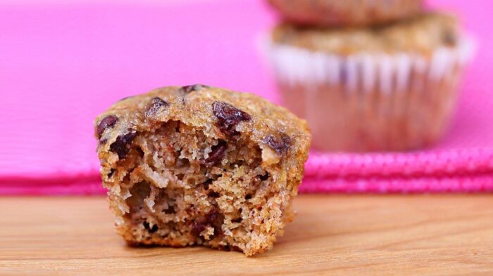 Chocolate Chip Banana Mini Muffins