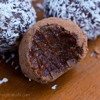 Raw Chocolate Fudge Balls – Nut Free, Low Fat
