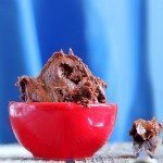 Chocolate frosting that is actually GOOD for you - @choccoveredkt http://chocolatecoveredkatie.com/2012/05/04/reeses-pieces-fudge-frosting/