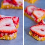 strawberry oat bars