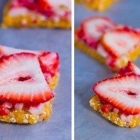 No Bake Strawberry Bars – Healthy Summer Snack!
