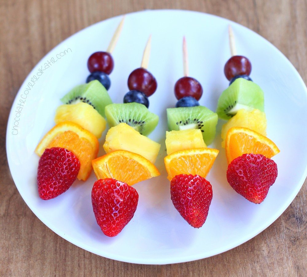 Rainbow Fruit Kabobs - Taste The Rainbow!