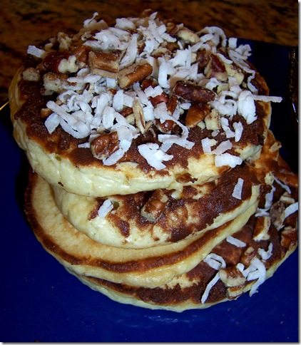 German Chocolate Pancakes