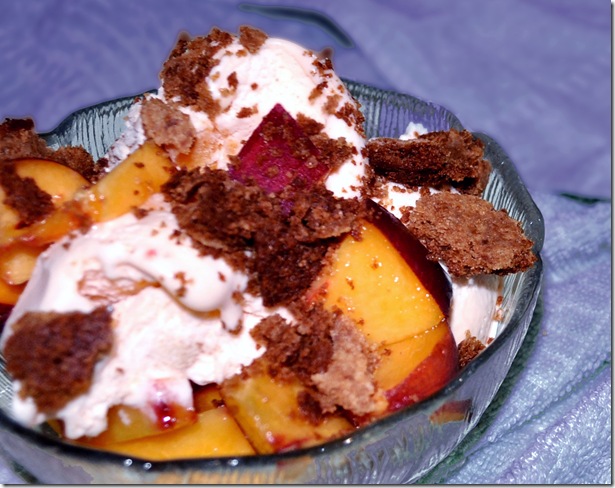 Healthy Peach Pie Sundae - Chocolate Covered Katie