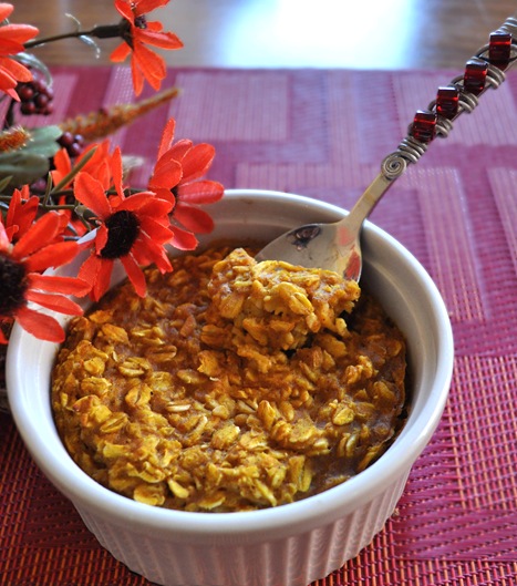 baked pumpkin oatmeal