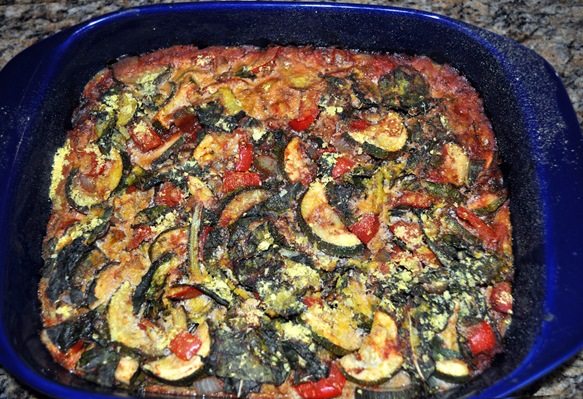 vegan polenta casserole