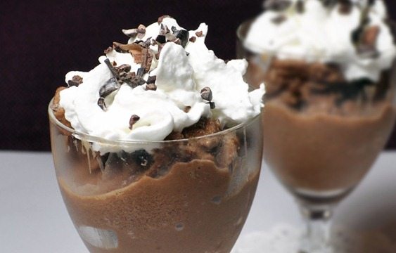 What you need for the recipe: 2 tbsp cocoa powder, 1 cup milk of choice, 1/2 cup... https://chocolatecoveredkatie.com/2011/03/29/frozen-hot-chocolate/