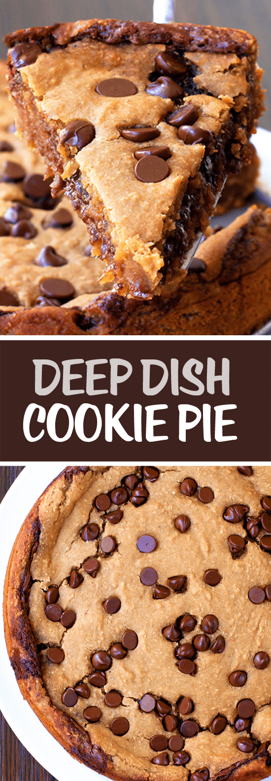 Secretly Healthy Deep Dish Cookie Pie Recipe (Vegan)