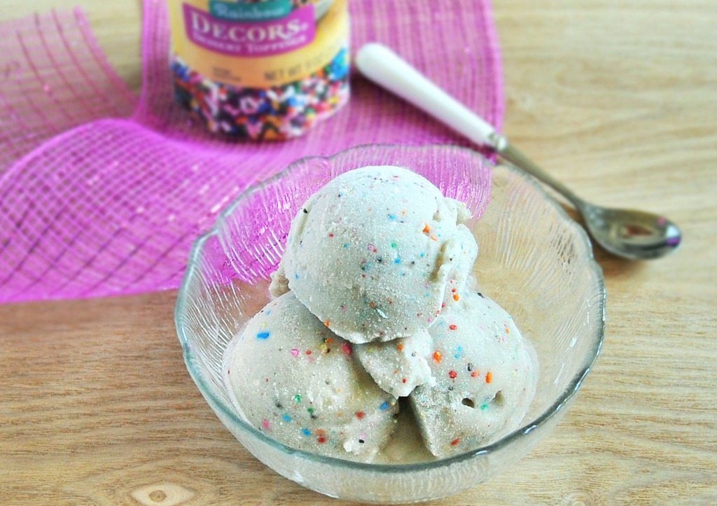 Vegan Cake Batter Ice Cream