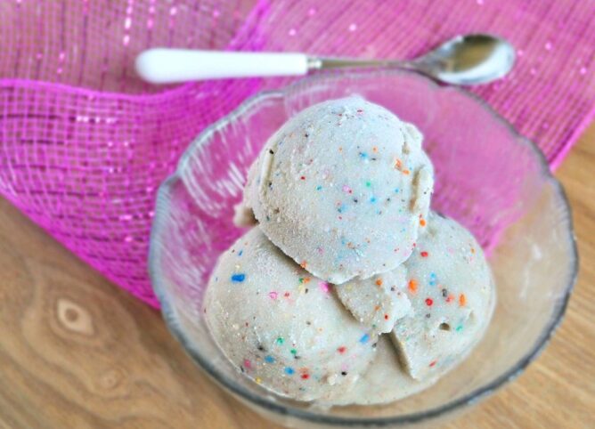 Vegan Birthday Cake Ice Cream