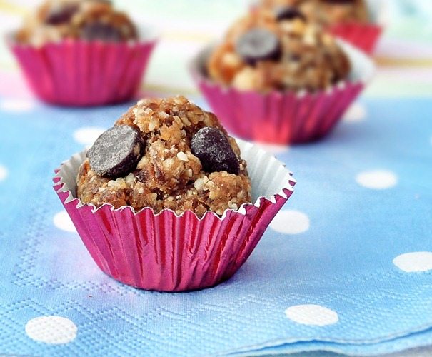 raw cookie dough balls