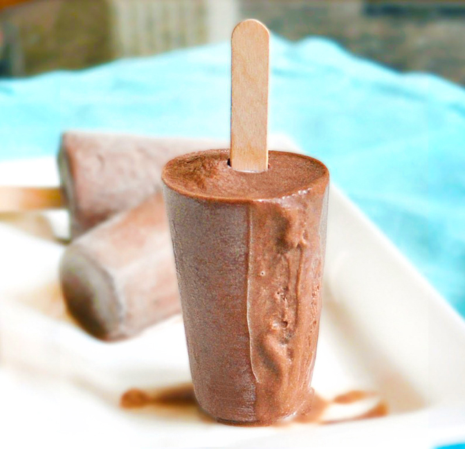 Healthy Chocolate Fudgsicles