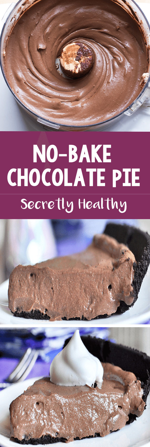 With fewer than 150 calories per slice, this creamy chocolate pie is a chocolate lover's dream come true! @choccoveredkt