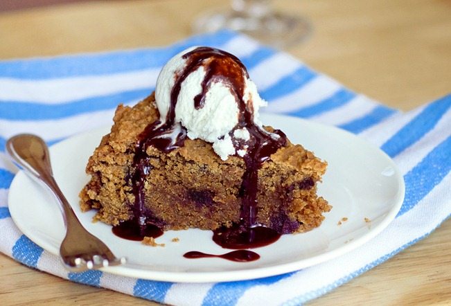 Recipe from @choccoveredkt... I've made this recipe about 1000 times and no one ever believes it's healthy... One of the best desserts I've ever made: https://chocolatecoveredkatie.com/2011/10/24/its-a-chocolate-pumpkin-pizookie/