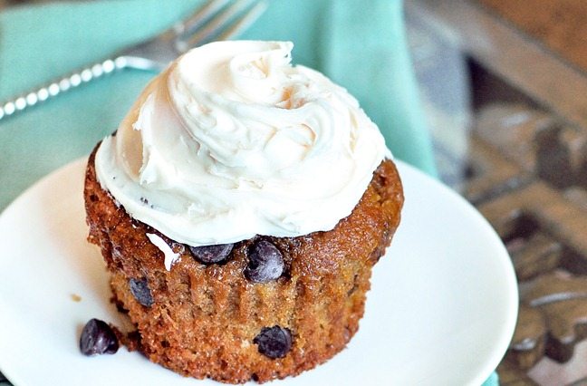 pumpkin chocolate chip muffin