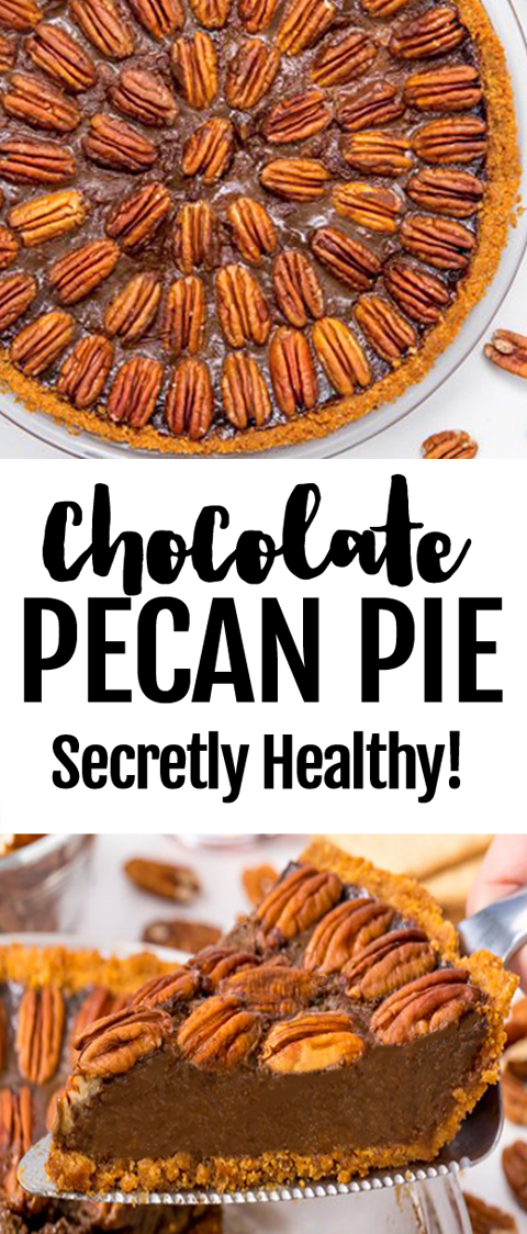 Secretly Healthy Chocolate Pecan Pie Recipe