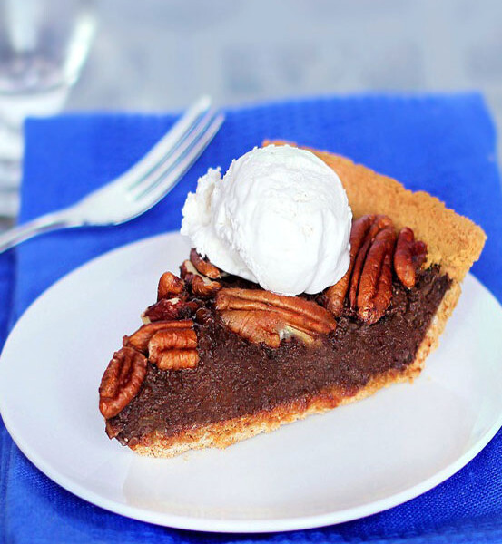 Secretly Vegan Chocolate Pecan Pie