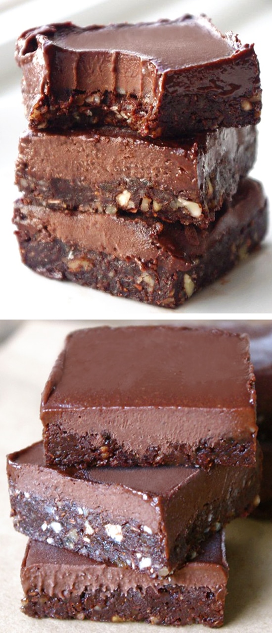 Secretly Healthy No Bake Chocolate Fudge Bar Recipe