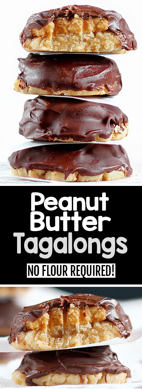 Healthy Homemade Peanut Butter Tagalong Girl Scout Cookies