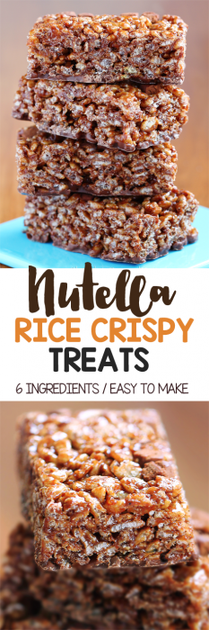 Nutella Rice Crispy Treats