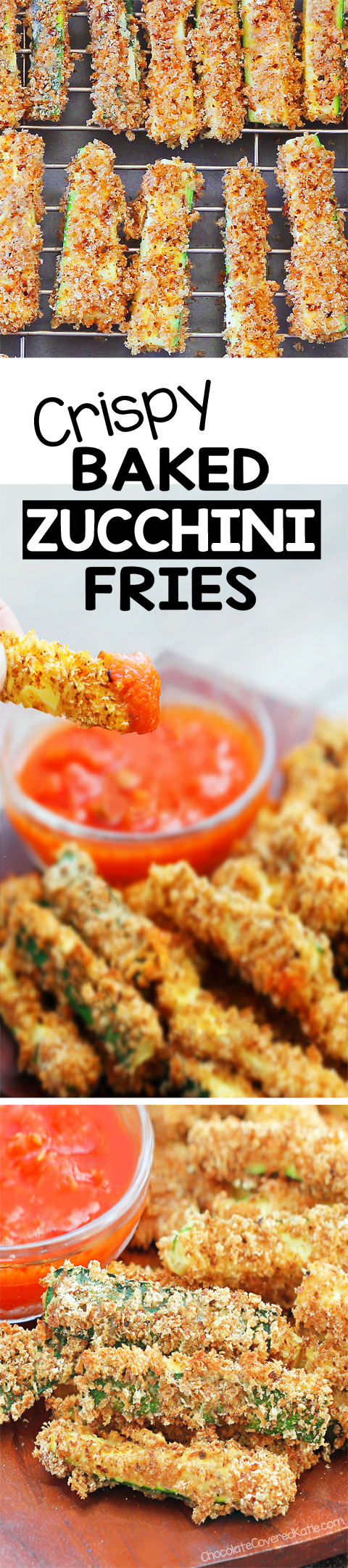 Crispy Baked Zucchini Fries, SO GOOD!