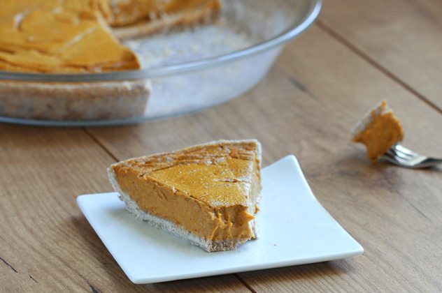 healthy foodie girl pumpkin pie