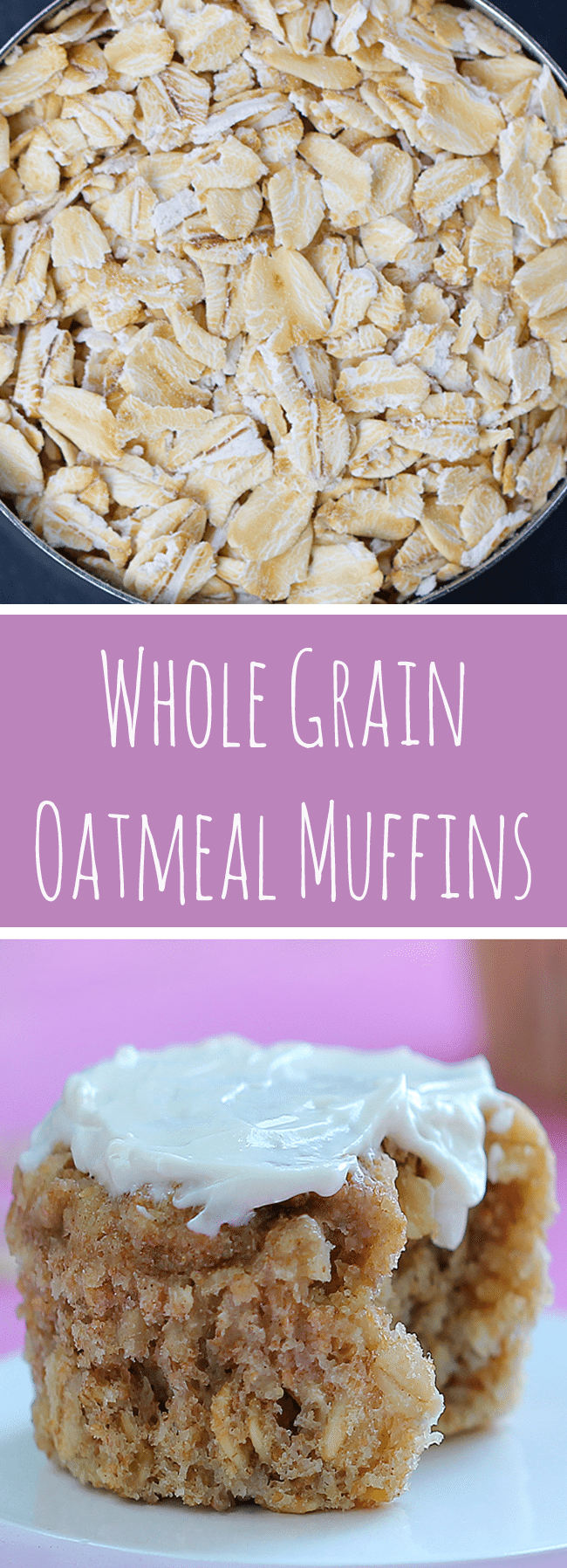 Oatmeal Muffins - Ingredients: 1 1/2 cups rolled oats, 1 tsp baking powder, 1/2 tsp cinnamon, 2 tsp vanilla, 1/4 cup... Full recipe: https://chocolatecoveredkatie.com/2014/01/06/oatmeal-muffins/ @choccoveredkt 