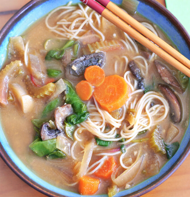 Hearty Vegetable Miso Soup Chocolate Covered Katie