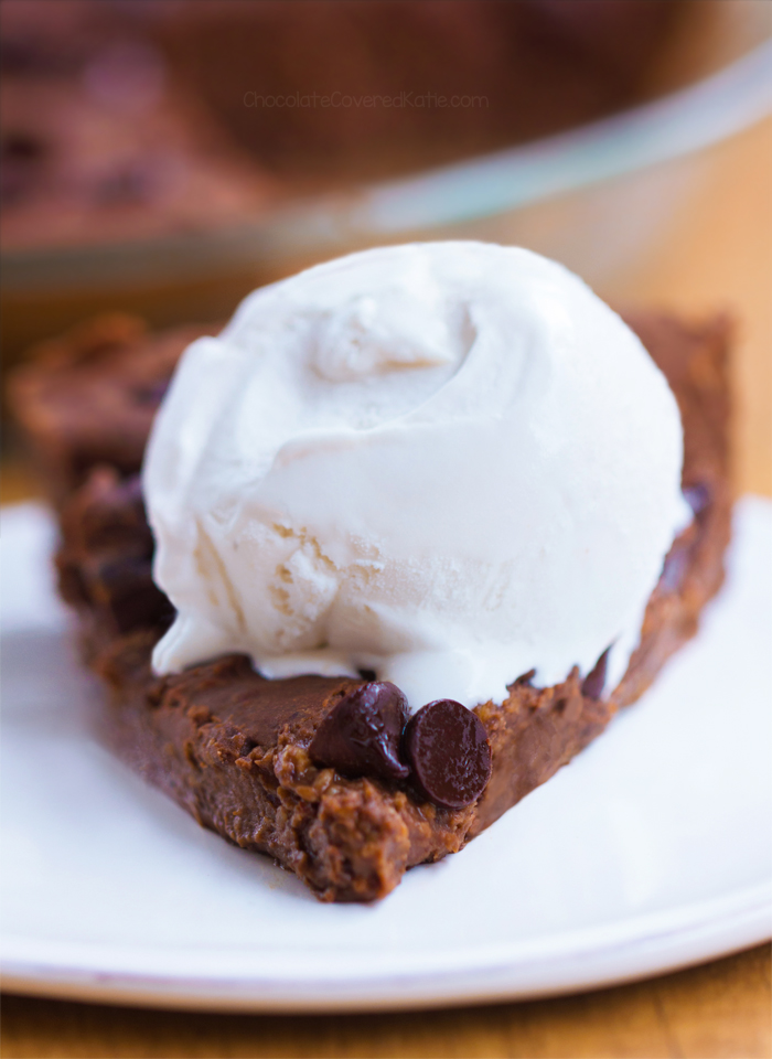 Flourless Chocolate Brownie Pie