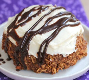 Chocolate Cheesecake Baked Oatmeal