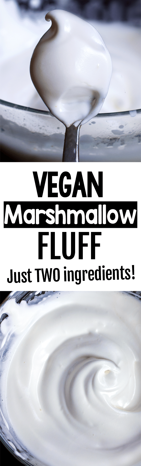 Easy Two Ingredient Vegan Marshmallow Fluff Recipe