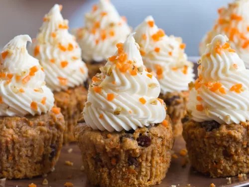 Carrot Cake Cupcakes - Herbs & Flour