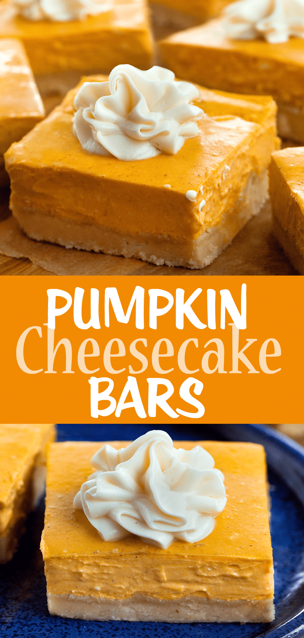 The Best Pumpkin Cheesecake Bars