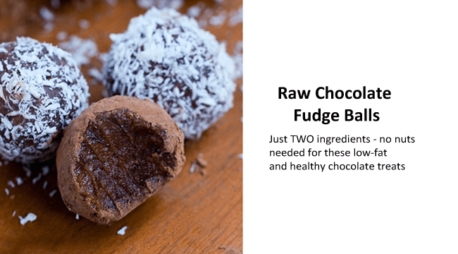 raw chocolate fudge balls