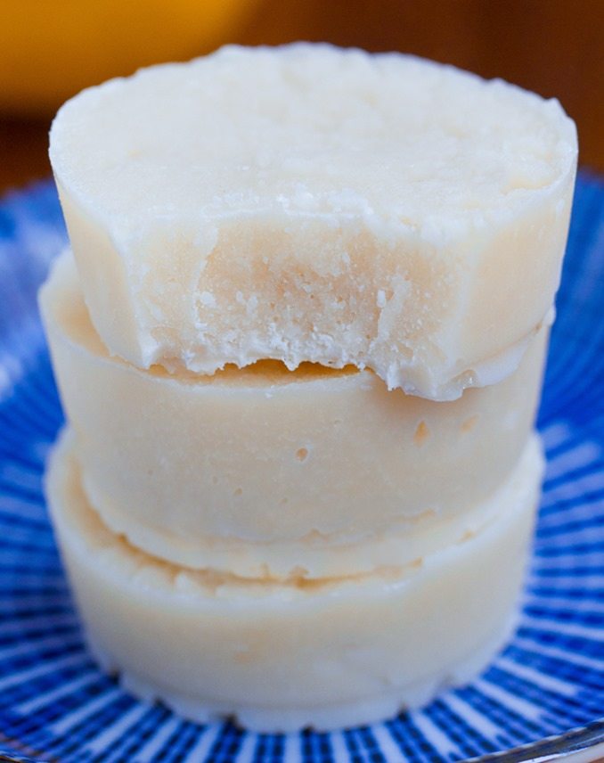 Smooth, melty, delicious, healthy lemon fudge - NO butter, NO corn syrup, impossible to resist! @choccoveredkt https://chocolatecoveredkatie.com