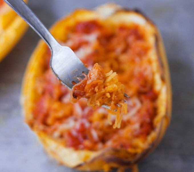 spaghetti squash tomato sauce