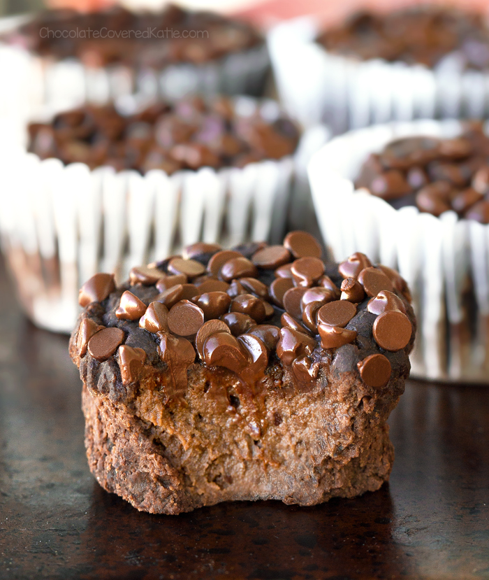 Flourless Chocolate Blender Muffins