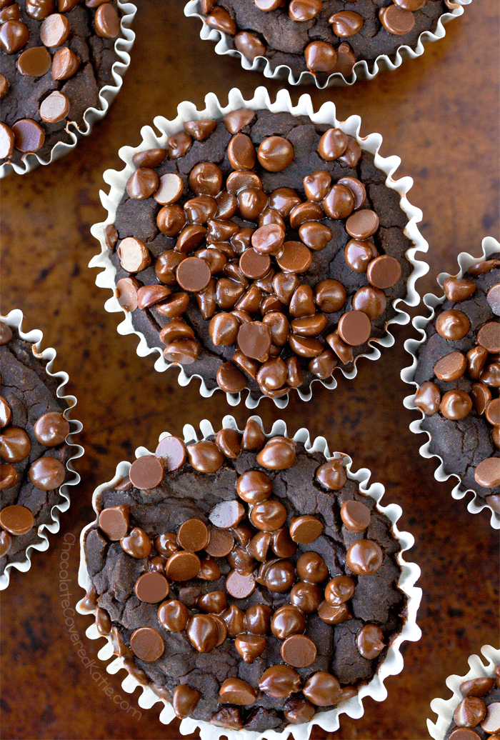 Muffin fondenti al cioccolato con frullatore
