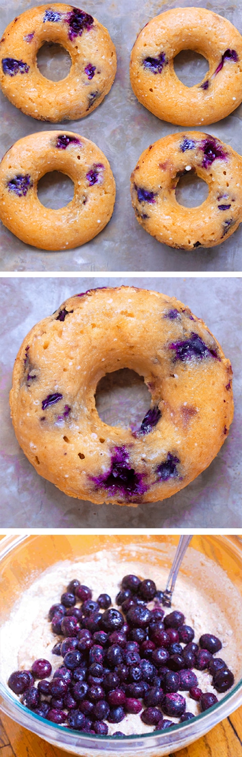 Secretly Healthy Baked Blueberry Donuts Recipe